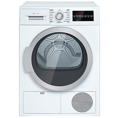 Neff R8580X2GB Freestanding Condenser Tumble Dryer, 9kg Load, B Energy Rating, White Neff R8580X2GB Freestanding Condenser Tumble Dryer, 9kg Load, B Energy Rating, White